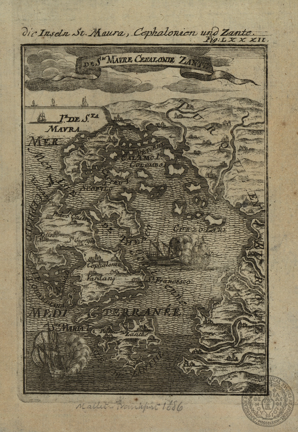 De Ste. Maure, Cefalonie, Zante: die Inseln St. Maura, Cephalonien und Zante.